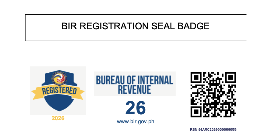 BIR Registration Seal Badge — Airzonex Airconditioning Services
